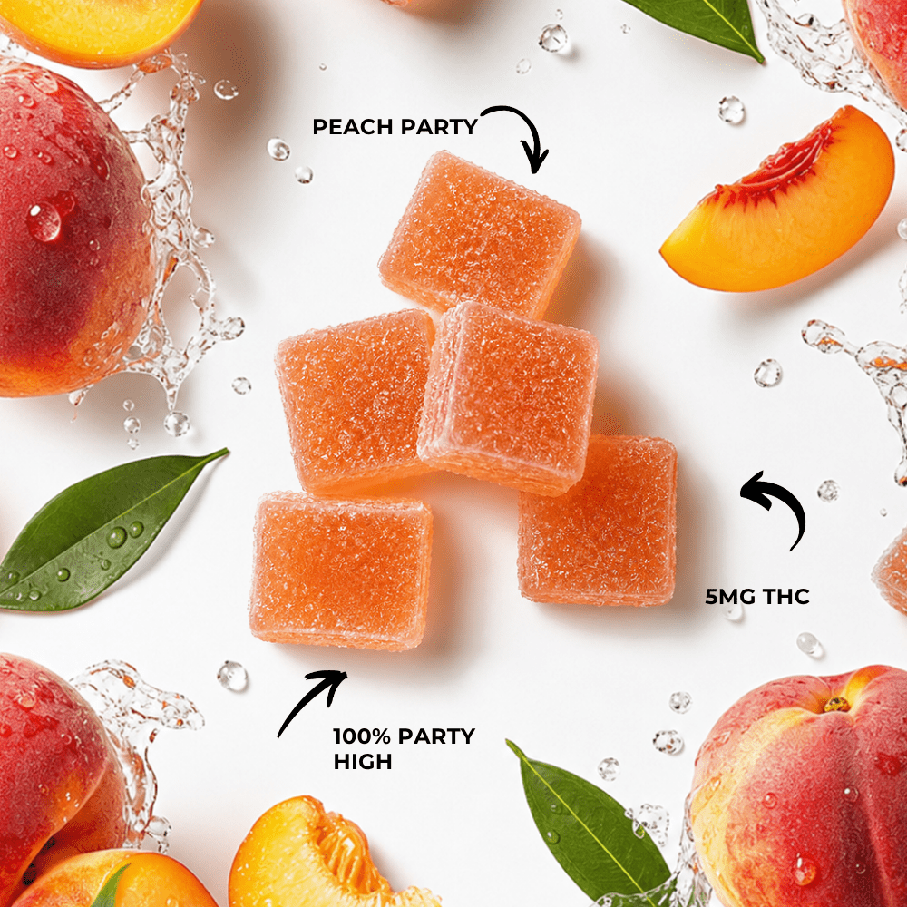 Peach 5mg Gummies